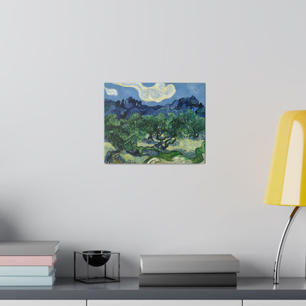 Olive Trees by Vincent Van Gogh Matte Canvas, Stretched, 0.75"