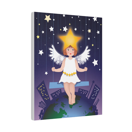 Celestial Magic – Angel on a Swing Under the Stars