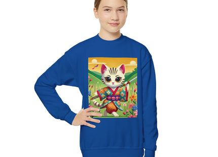 Samurai Kitten Youth Crewneck Sweatshirt