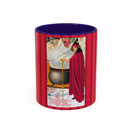 The Hallowe'en Cauldron In the Firelight's Gleam Colorful Mugs (11oz, 15oz)