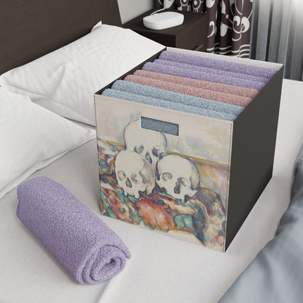 The Three Skulls by Paul Cézanne Felt Storage Box