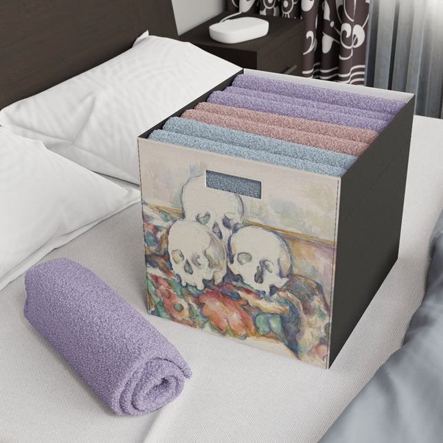 The Three Skulls by Paul Cézanne Felt Storage Box