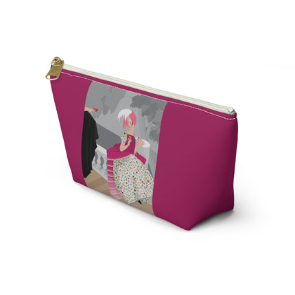 The Red Bird Cosmetic Bag – Graceful Storybook Charm & Quiet Mystery
