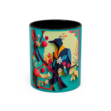 Curious Crow Colorful Mugs (11oz, 15oz)