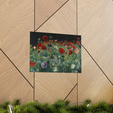 Poppies (A Study of Poppies for Carnation, Lily, Lily, Rose) by John Singer Sargent Matte Horizontal Posters