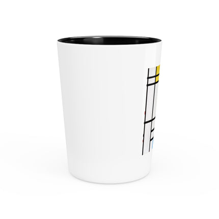 Place de la Concorde by Piet Mondrian Ceramic Shot Glass