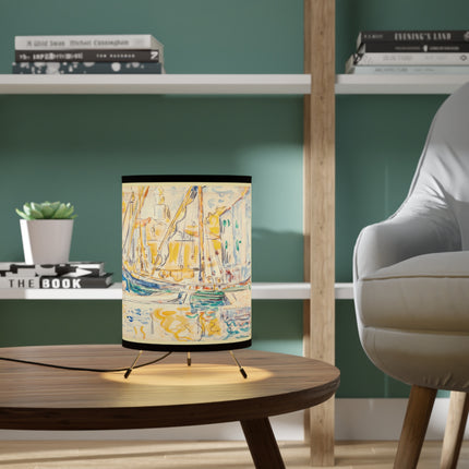 Saint-Tropez by Paul Signac Tripod Lamp