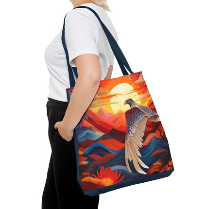 Falcon's Sunset Masterpiece Tote Bag (AOP)