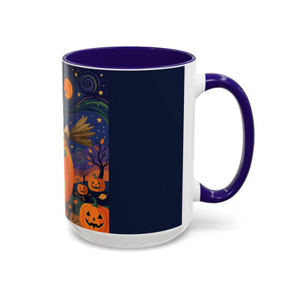 🧙‍♀️🎃 The Witch Of Pumpkin Moon Hollow Colorful Mug – Whimsical Halloween Magic