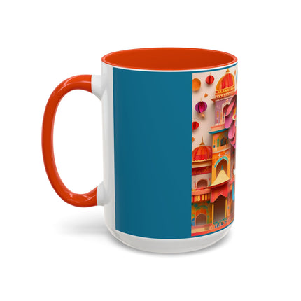 Elephant at an Autumn Festival Colorful Mugs (11oz, 15oz)