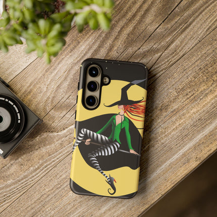 A Witch’s Moonlit Flight Phone Cases