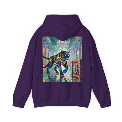 Cyber Panther’s Hunt – Heavy Blend™ Hooded Sweatshirt