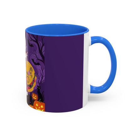 🎭🌹 The Harlequin Rose Masquerade Colorful Mug – Theatrical Halloween Romance