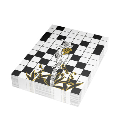 Woman and the Crossword Postcard Bundles (envelopes included) - Bundles of 10, 30, 50 Pieces