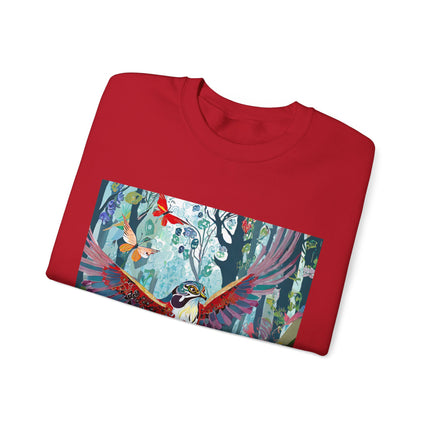 Colorful Raptor Unisex Heavy Blend™ Crewneck Sweatshirt