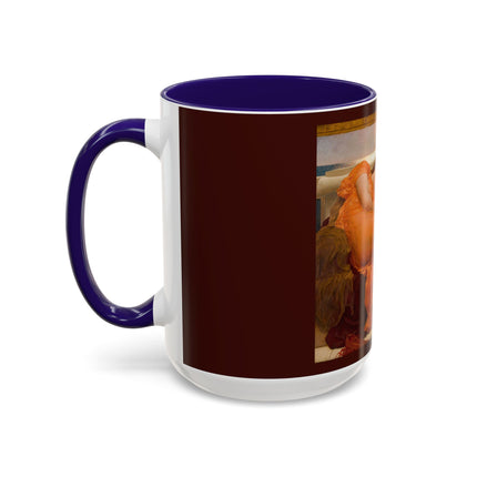 Flaming June by Frederic Leighton Colorful Mugs (11oz, 15oz)