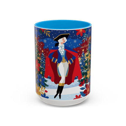🎭❄️ The Christmas Masquerade Lady Colorful Mug – Art Deco Holiday Fantasy