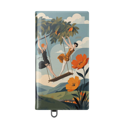 🌳🌺 The Ladies Of The Garden Swing Flip Case – Art Deco Floral Adventure
