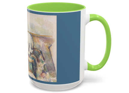 The Three Skulls by Paul Cézanne Colorful Mugs (11oz, 15oz)