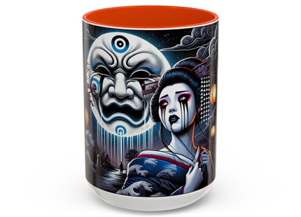Geisha’s Black Ink Tears Colorful Mugs (11oz, 15oz)