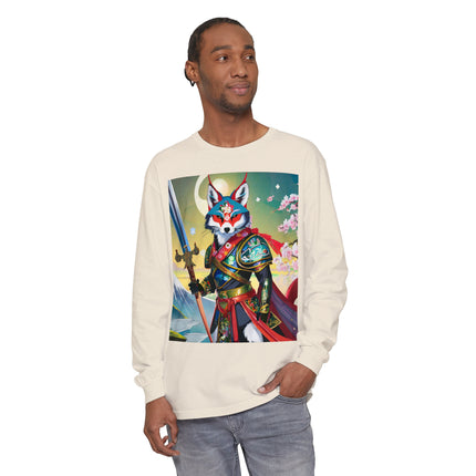 Cyberpunk Samurai Dog Long Sleeve T-Shirt