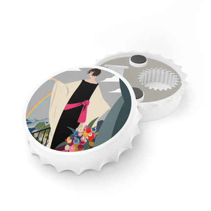 Rainbow Reverie Bottle Opener – Serene Elegance & Quiet Hope