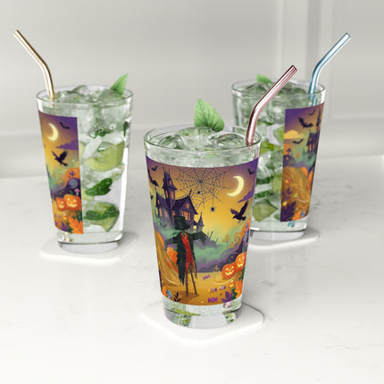 🌙🎃 The Scarecrow Of Haunted Hollow Glass, 16oz – Whimsical Halloween Mystery