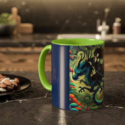 Mystic Guardian of the Sky Light Colorful Mugs (11oz, 15oz)