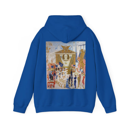 The Cathedrals of Wall Street by Florine Stettheimer Heavy Blend™ Hooded Sweatshirt