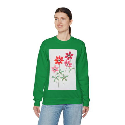 Anemoon, Anemone by Anselmus Boëtius de Boodt Heavy Blend™ Crewneck Sweatshirt