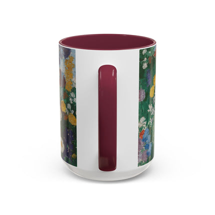 Flowers on the Mountain by August Babberger Colorful Mugs (11oz, 15oz)