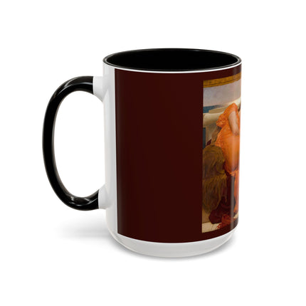 Flaming June by Frederic Leighton Colorful Mugs (11oz, 15oz)