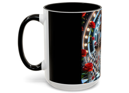 Halloween Witch Through the Mirror Colorful Mugs (11oz, 15oz)