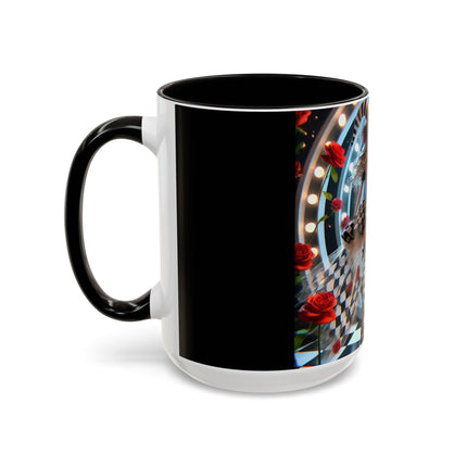 Halloween Witch Through the Mirror Colorful Mugs (11oz, 15oz)