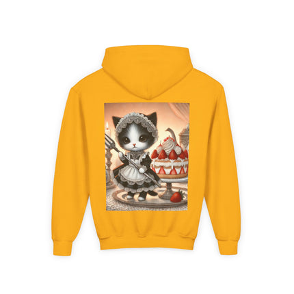 Patisserie Kitten Youth Hooded Sweatshirt – Sweet Charm & Storybook Delight