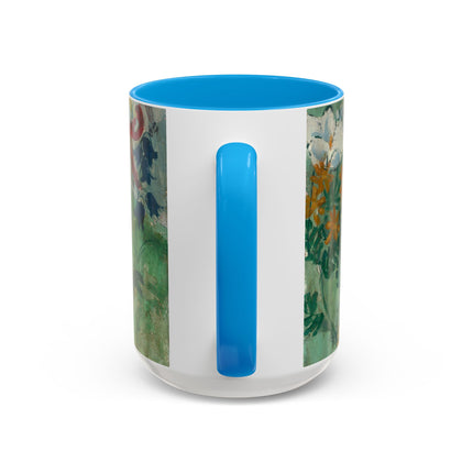 Flowers by August Babberger Colorful Mugs (11oz, 15oz)