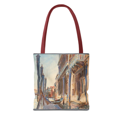 Gondola Moorings on the Grand Canal by John Singer Sargent Tote Bag (AOP)
