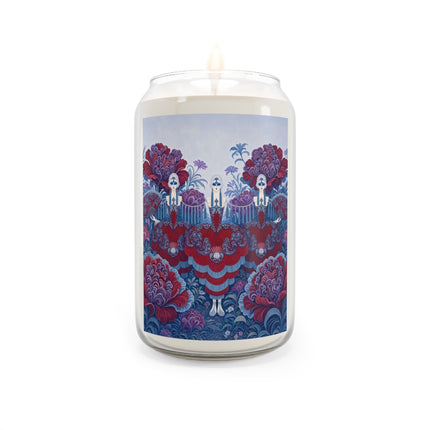 🎭🌺 The Enchanted Garden Masquerade Trio Scented Soy Candle – Art Deco Floral Elegance