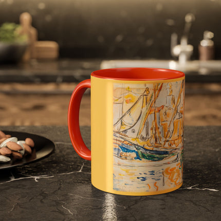Saint-Tropez by Paul Signac Colorful Mugs (11oz, 15oz)