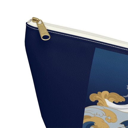 Wave Enchantress Cosmetic Bag – Oceanic Grace & Golden Tides