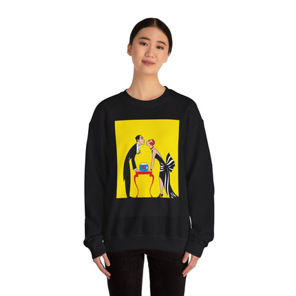 A Moment of Elegance: A Passionate Embrace Amidst Golden Splendor Heavy Blend™ Crewneck Sweatshirt
