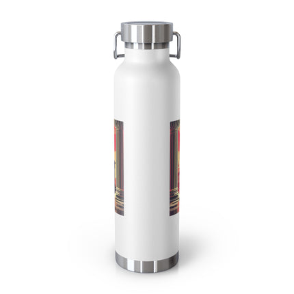 Art Deco Valentine's Romance Copper Vacuum Insulated Bottle, 22oz