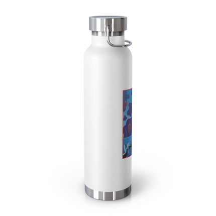 Fireworks in Venice by George Barbier Copper Vacuum Insulated Bottle, 22oz