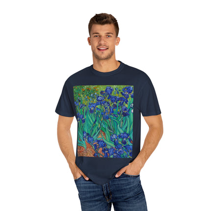 Irises by Van Gogh Unisex Garment-Dyed T-shirt