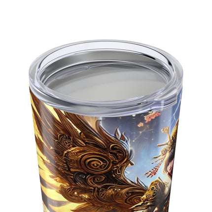 Valkyrie Descending Through Storm Tumbler 20oz