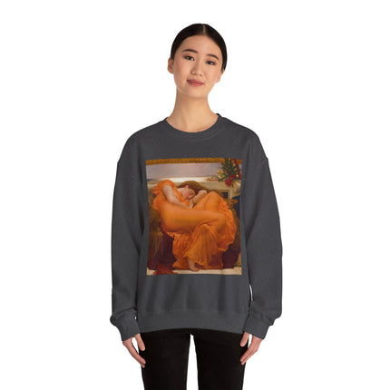 Flaming June by Frederic Leighton Heavy Blend™ Crewneck Sweatshirt
