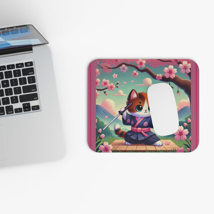 Samurai Kitten Mouse Pad (Rectangle)