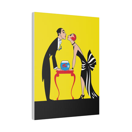 Golden Embrace – A 1920s Art Deco Moment of Passion