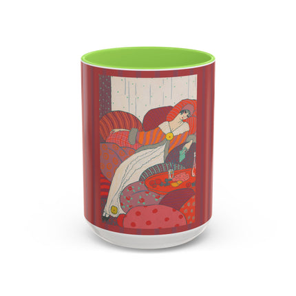 Les Coussins by Georges Lepape Colorful Mugs (11oz, 15oz)