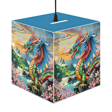 Chinese Dragon Light Cube Lamp